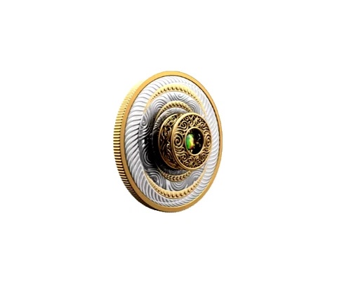 2024年カナダ製 ELEMENTS of NATURE-AIR ダンシングアンモライト 20ドル 3/4オンス 金メッキ|WORLD RESOURCE【KING店】