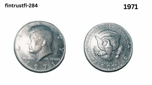 希少な1971年ケネディ50セント硬貨（D）