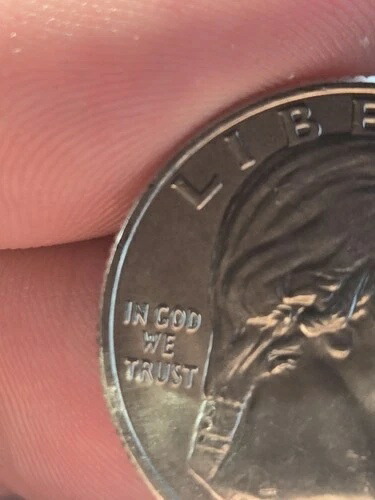 2023年クォーターエラーコイン「In Cod We Trust」希少コレクターズアイテム。ミントエラーP
