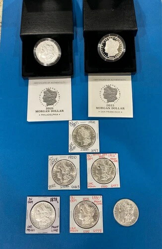 希少なモルガン銀貨 1878-2023年セット