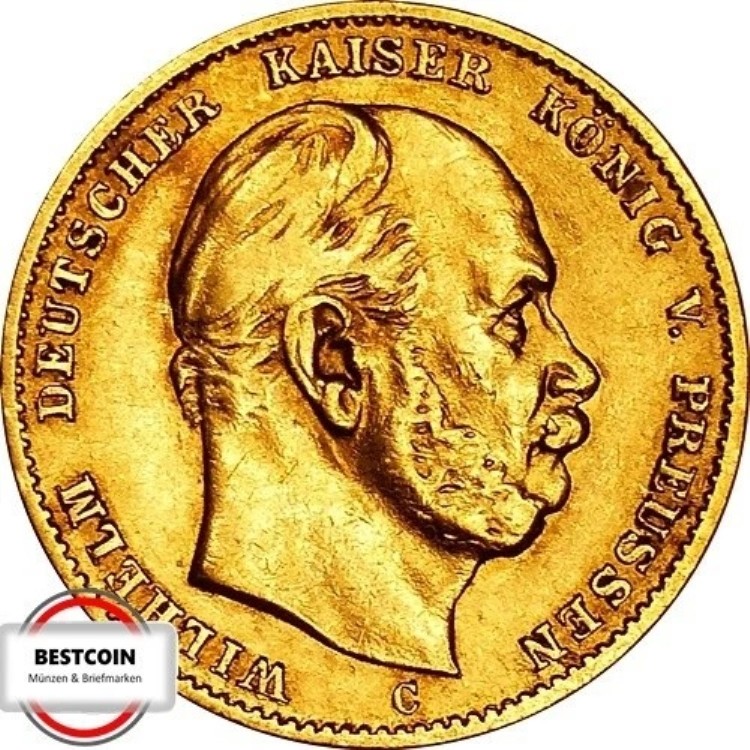 J245 10 マーク プロイセン ヴィルヘルム 1878年製 C VF+ 希少 2065-|WORLD RESOURCE【KING店】