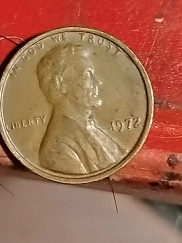 1972年リンカーン ペニー ダブルダイ 表面 希少エラー コイン 小さな文字と日付。 358,875円