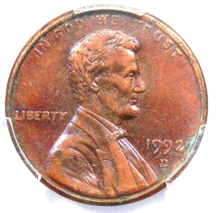 1992-D クローズAM バラエティ FS-901 リンカーンセント 1C - PCGS AU認定 詳細|WORLD RESOURCE【KING店】