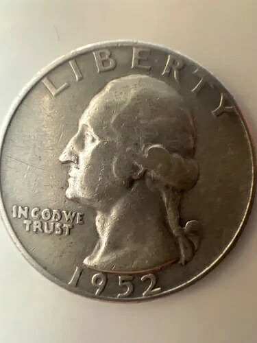 1952年 Dワシントン銀貨25セント。品質・状態良好。希少、エラー、DDあり。｜WORLD RESOURCE【KING店】