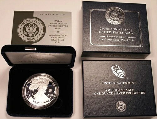 2025-W アメリカ陸軍250周年記念 - アメリカンイーグルプルーフ銀貨