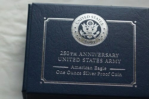 アメリカ陸軍250周年記念 アメリカンイーグル 1オンス プルーフ銀貨 192,500円