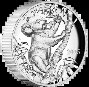 2025年 オーストラリア産コアラ 2オンス シルバー プルーフ ウルトラハイ パースミントコイン ベス・ザイケン 145,750円