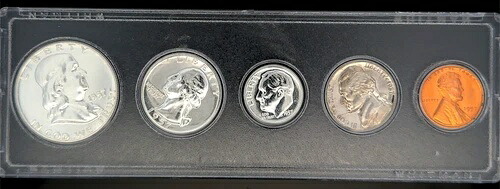 1957年米国プルーフセット コンプリート5枚セット（ホルダー入りコイン）#1114 192,500円