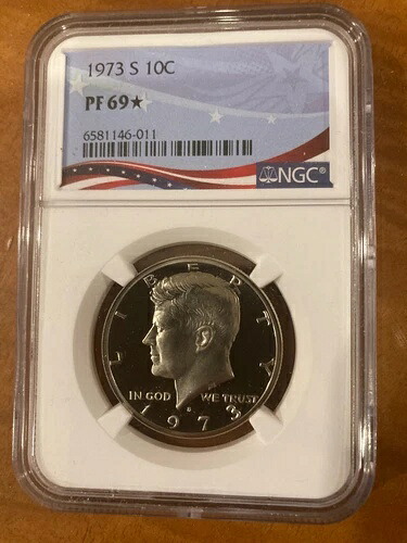 1973年 S ケネディ ハーフダラー 50セント NGC PF69 ? ~ ラベルエラー ? STAR レア プルーフ ?