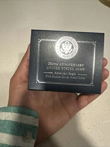 アメリカ陸軍250周年記念 アメリカンイーグル 1オンス プルーフ銀貨 - 現品