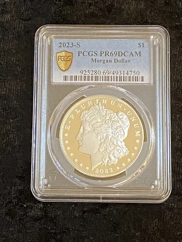 2023年 モルガン シルバーダラー プルーフ シルバー PCGS PR69