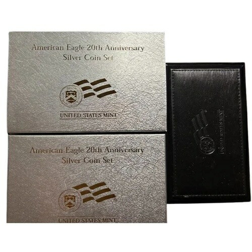 2006年アメリカンイーグル20周年記念銀貨セット OGP & COA