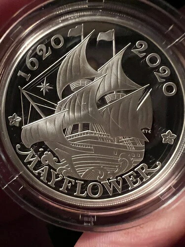 メイフラワー号航海400周年記念 銀貨プルーフコインセット