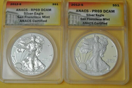 2012 S サンフランシスコ・イーグル 2枚セット ANACS PR69/RP69