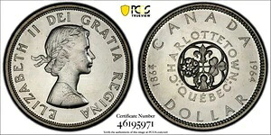 1964 PCGS PL66 カナダ連盟 ドットなし シルバー ドル ポップ 10/0!!｜WORLD RESOURCE【KING店】
