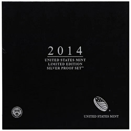 2014年限定版シルバープルーフセット ブラックボックス＆COA 7枚のコインとシルバーイーグル｜WORLD RESOURCE【KING店】