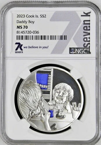 7k Metals Daddy Boy Be Big 2023 1/2 オンス .999 シルバー コイン クック諸島造幣局 499!｜WORLD RESOURCE【KING店】
