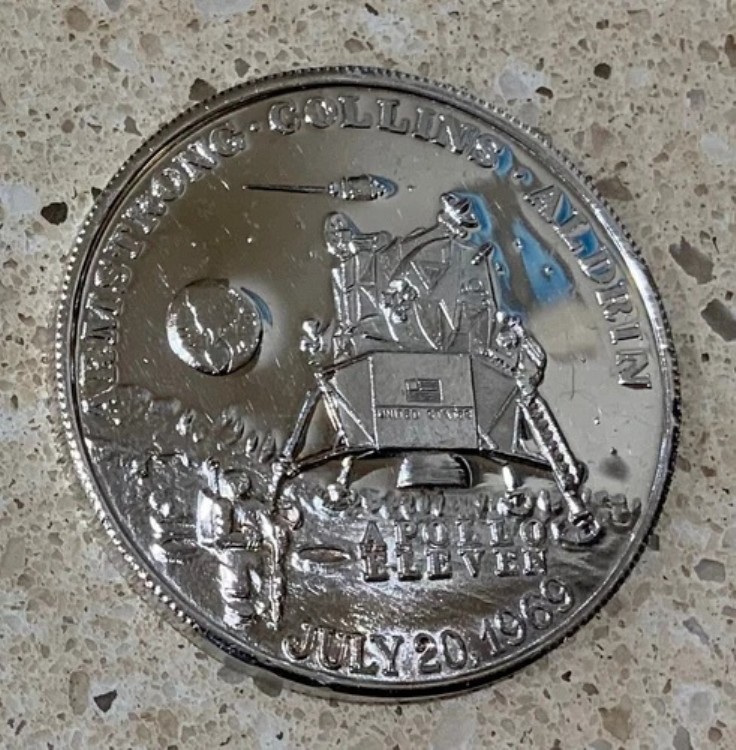 楽天市場】2019年 P アポロ11号 50周年記念 5オンス プルーフ銀貨