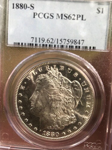 1880年 S モーガン PCGS MS 62 PL｜WORLD RESOURCE【KING店】