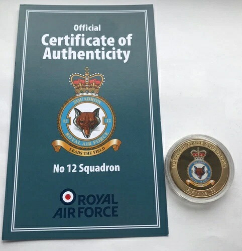 2015年 ガーンジー プルーフ 金メッキ 50ペンス 英国空軍 第12飛行隊|WORLD RESOURCE【KING店】
