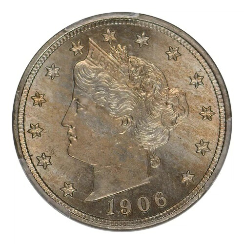 1906年 リバティヘッド ニッケル PCGS MS-63｜WORLD RESOURCE【KING店】