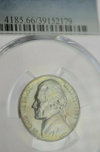 PR66 1953年 ジェファーソン ニッケル PCGS グレード 5C プルーフ 希少 ナチュラルトーン コイン PR 66