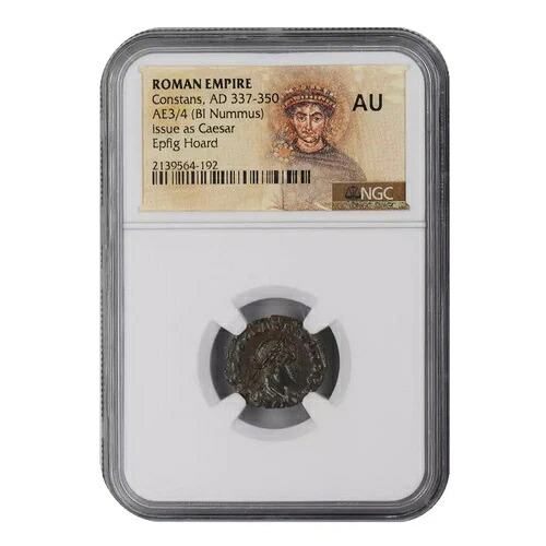 337-350年 ローマ帝国 コンスタンス・エプフィグの宝物 NGC Ancients AU