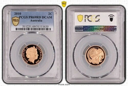 オーストラリア 2010 レア ヘリテージ 2c プルーフ PCGS PR69RD DCAM #1630|WORLD RESOURCE【KING店】