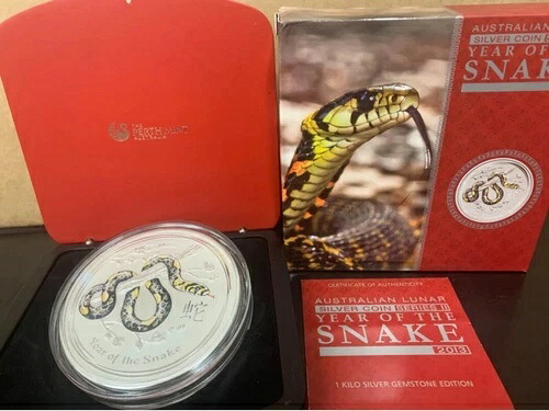 1kg 銀貨 2013年 スネーク ジェムストーン エディション｜WORLD RESOURCE【KING店】