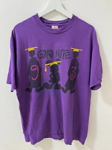 ミッキーマウス GRAD NITE 93 Tシャツ パープル ヴィンテージ ディズニー サイズ L~XL 非常にレア|WORLD RESOURCE【KING店】