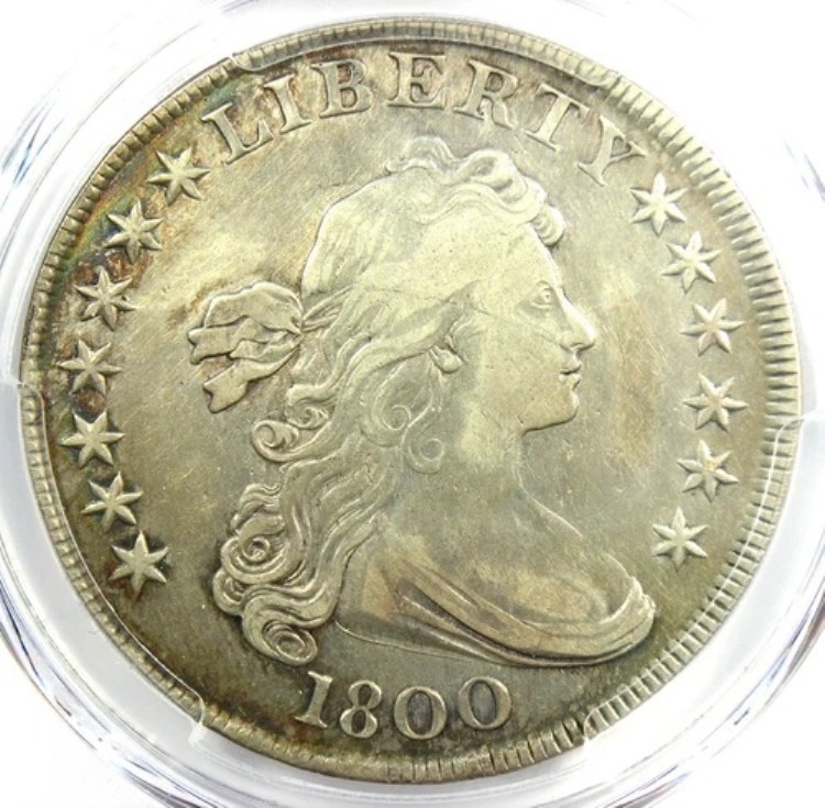 1800 年ドレープ バスト シルバー ダラー 1 ドル コイン - PCGS VF 詳細認定 - 希少コイン!｜WORLD RESOURCE【KING店】