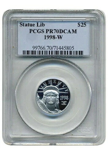 1998-W $25 PCGS PR-70-DCAM アメリカン プラチナ イーグル *希少 低ポップ* 古い PNG スラブ|WORLD RESOURCE【KING店】
