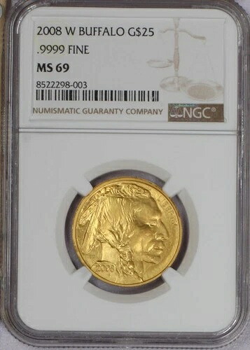 2008-W ゴールドバッファロー 1/2オンス 25ドル NGC MS69|WORLD RESOURCE【KING店】