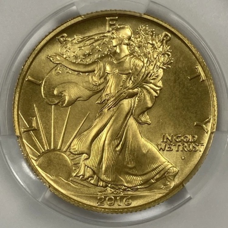 2016-W ウォーキング・リバティ。0.5オンス 50セント金貨。CACG SP 67。｜WORLD RESOURCE【KING店】
