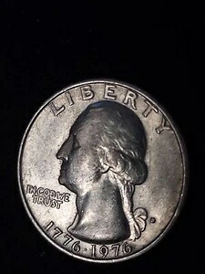 希少な米国1776-1976年Dバイセンテニアルクォーター、ミントマーク入り 696,960円
