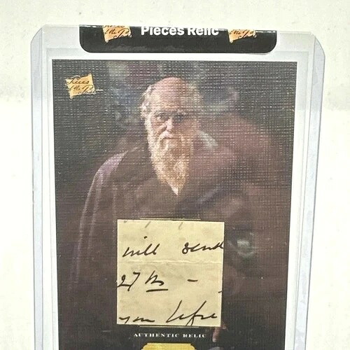 チャールズ・ダーウィン「お送りします」手書き ? 本物 ? 希少な歴史的|WORLD RESOURCE【KING店】