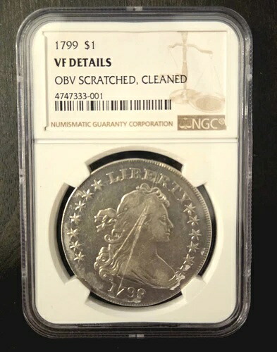 1799年 1ドル ドレープバスト シルバーダラー NGC VF 詳細 非常に希少 ??｜WORLD RESOURCE【KING店】