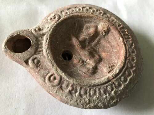 エロティックな情景を描いた古代ローマの青銅製オイルランプ（紀元200～300年頃）希少｜WORLD RESOURCE【KING店】