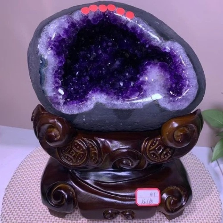 31LB 希少天然ウルグアイ産アメジストジオードクォーツクリスタルクラスターミネラルレイキ｜WORLD RESOURCE【KING店】