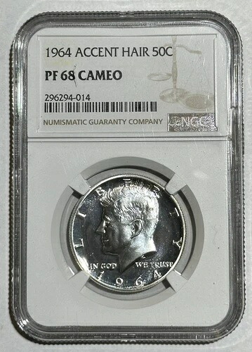 1964年 P ハーフダラー ケネディ NGC PF-68 カメオ アクセントヘア|WORLD RESOURCE【KING店】