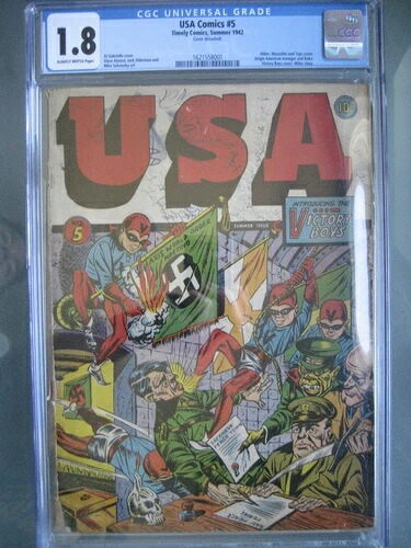 USAコミックス #5 タイムリーコミックス 1942 CGC 1.8 初版 ヒロヒト - レア｜WORLD RESOURCE【KING店】