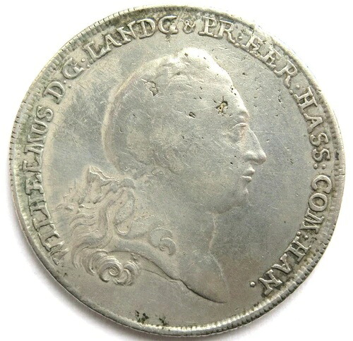 【K3884】希少!ターラー 1777、ハーナウ ミュンツェンベルク、ヴィルヘルム 9 世。 (1760-1785)|WORLD RESOURCE【KING店】