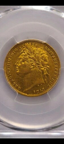 希少なフルソブリン金貨 1821年 PCGS AU50