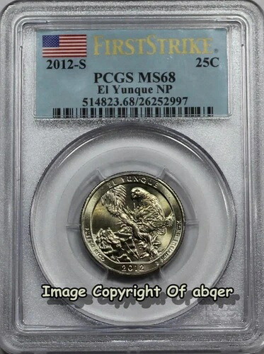 2012 S EL YUNQUE クォーター NP PCGS MS68 ファーストストライク ビジネスストライク レア MS 68 FS｜WORLD RESOURCE【KING店】