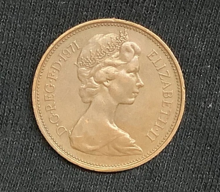 希少な1971年 D.G.REG. 1971年エリザベス2世新ペンス2ペンス硬貨|WORLD RESOURCE【KING店】