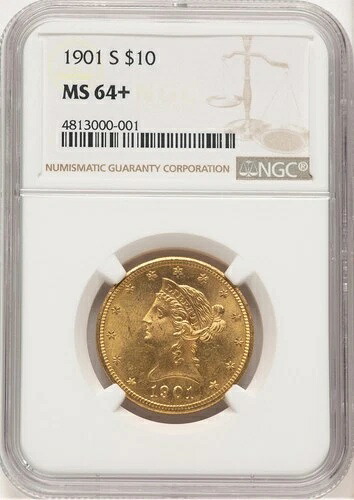 1901-S $10 リバティ イーグル NGC MS64+