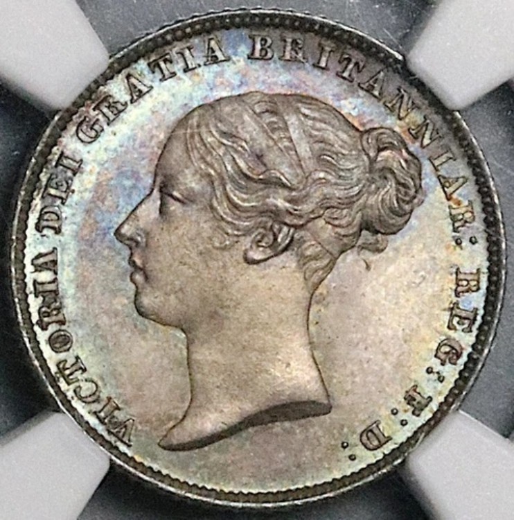 1844 NGC MS 66 ビクトリア 6ペンス グレートブリテン ラージ 44 コイン POP 1/1 (22061001D)|WORLD RESOURCE【KING店】