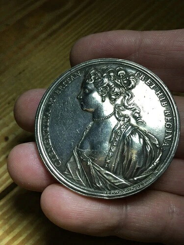 1719年 イギリス クレメンティナ 大型銀メダル - 美しく、希少!｜WORLD RESOURCE【KING店】 727,760円