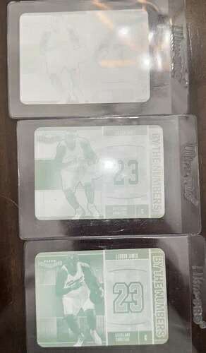 2003-04 Fleer Patchworks LeBron RC By the Numbers #12 プリントプレート3枚セット｜WORLD RESOURCE【KING店】