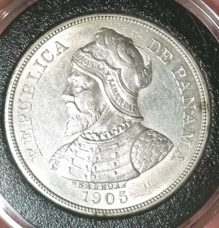 パナマ 1905 50/チンクエンタ センテシモス レアグレード 極上CHBU、シャープ/光沢。|WORLD RESOURCE【KING店】